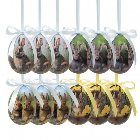 Zawieszki Wielkanocne Jajka 12 szt. C Clayre & Eef