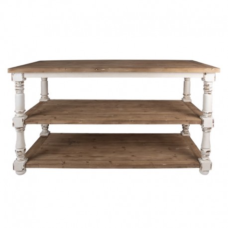 Stół Prowansalski z Półkami A Clayre & Eef