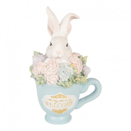 Figurka Ozdobna Królik Pastelowa Wielkanoc C Clayre & Eef Clayre & Eef