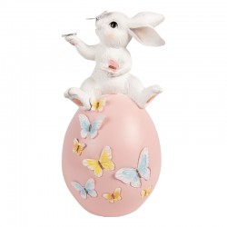 Figurka Ozdobna Królik Pastelowa Wielkanoc F Clayre & Eef