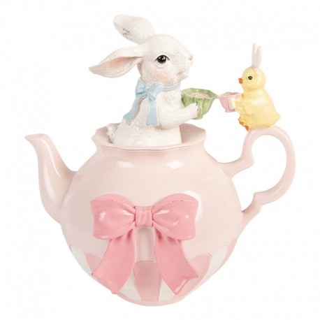 Figurka Ozdobna Królik Pastelowa Wielkanoc H Clayre & Eef