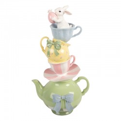 Figurka Ozdobna Królik Pastelowa Wielkanoc J Clayre & Eef