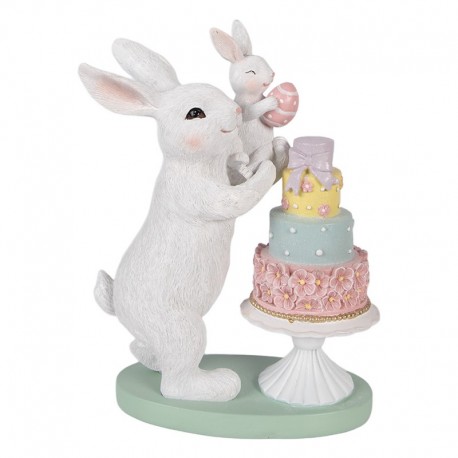 Figurka Ozdobna Królik Pastelowa Wielkanoc P Clayre & Eef