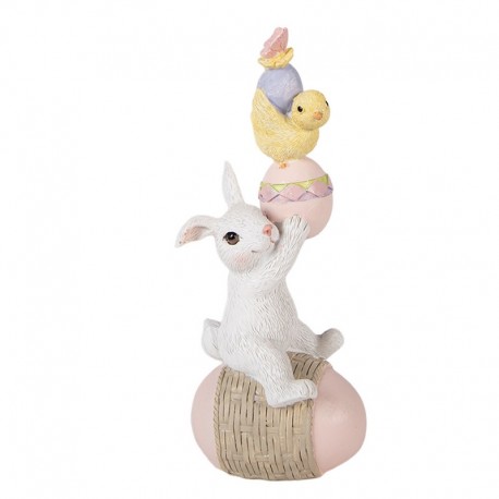 Figurka Ozdobna Królik Pastelowa Wielkanoc T Clayre & Eef
