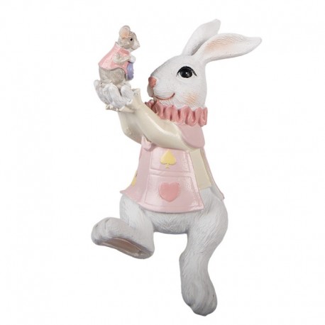 Figurka Ozdobna Królik Pastelowa Wielkanoc Y Clayre & Eef