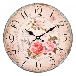 Zegar Retro Róże 4