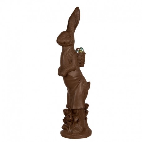 Duża Figurka Zająca Czekoladowa Wielkanoc 91 cm Clayre & Eef