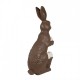 Duża Figurka Zająca Czekoladowa Wielkanoc 82 cm Clayre & Eef