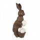 Duża Figurka Zająca Czekoladowa Wielkanoc 82 cm Clayre & Eef