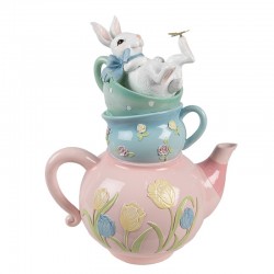 Figurka Ozdobna Królik Pastelowa Wielkanoc 1B Clayre & Eef