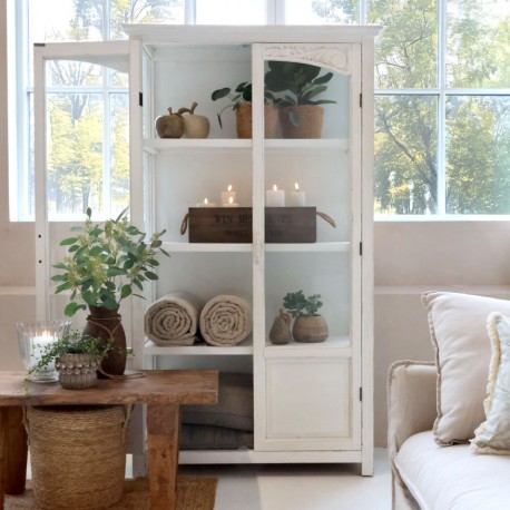 Witryna Postarzana Chic Antique Na Kółkach