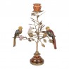 Świecznik Vintage z Papugami B Clayre & Eef