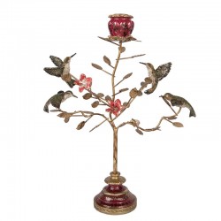 Świecznik Vintage z Kolibrami Clayre & Eef