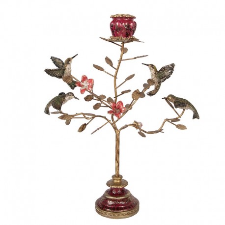 Świecznik Vintage z Kolibrami Clayre & Eef