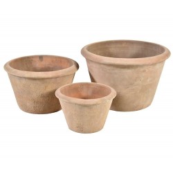 Donice Belldeco Garden Old Antique Choco 7 kpl. 3 szt.