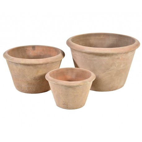 Donice Belldeco Garden Old Antique Choco 7 kpl. 3 szt.