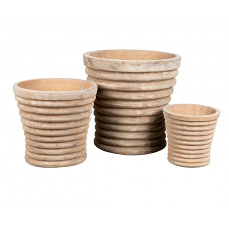 Donice Belldeco Garden Old Choco Brown kpl. 3 szt.