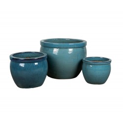 Donice Belldeco Garden Old Misty Green Pękata 2 kpl. 3szt.