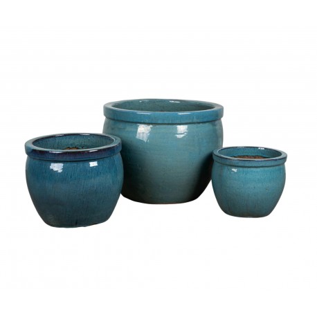 Donice Belldeco Garden Old Misty Green Pękata 2 kpl. 3szt.