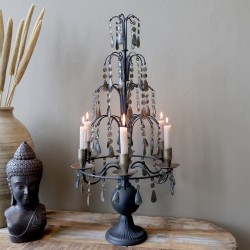 Duży Świecznik Vintage Chic Antique 70 cm