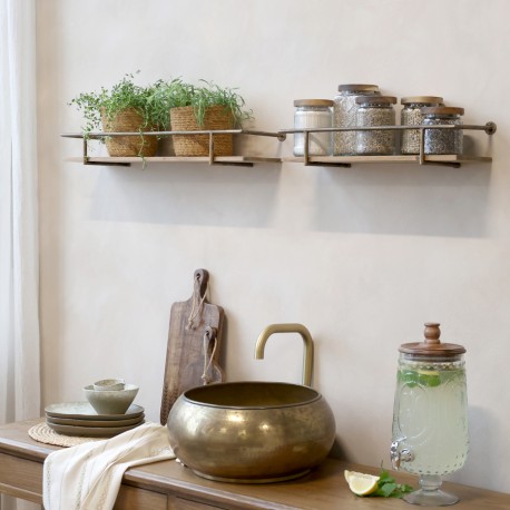 Półki Ścienne Industrialne Chic Antique 2 szt.