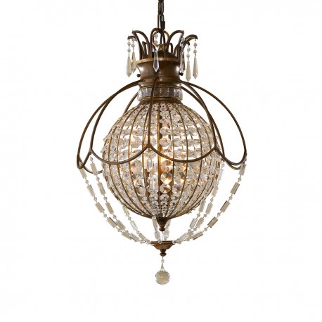 Żyrandol Bellini - 3 źródła światła - Oksydowany brąz, brytyjski brąz