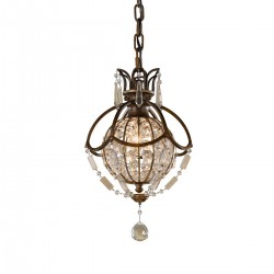 Lampa wisząca Bellini - 1 źródło światła - Oksydowany brąz, brytyjski brąz