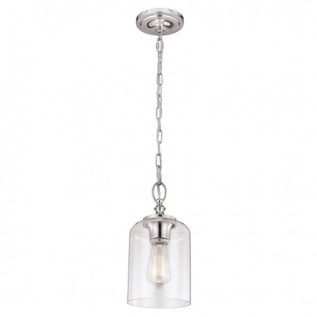 Lampa wisząca Hounslow - 1 źródło światła - Polerowany nikiel