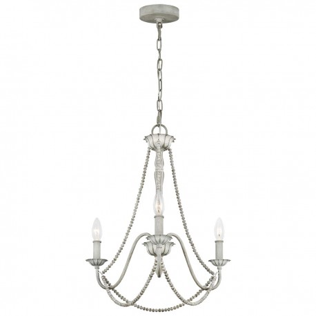 Żyrandol Maryville - 3 źródła światła - Przecierany szary
