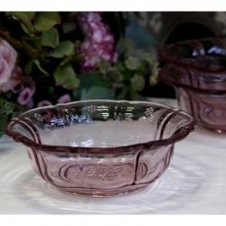 Miska Szklana Różowa