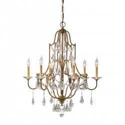 Żyrandol Valentina - 6 źródeł światła - Oksydowany brąz