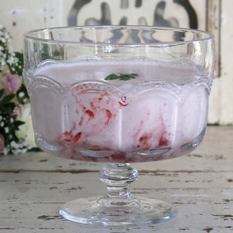 Miska Szklana Na Nóżce Provence Chic