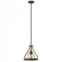 Mała lampa wisząca Middlefield - 1 źródło światła - Rdzawe żelazo