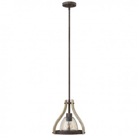 Mała lampa wisząca Middlefield - 1 źródło światła - Rdzawe żelazo