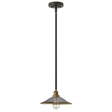 Lampa wisząca Rigby - 1 źródło światła - Brązowy, mosiądz