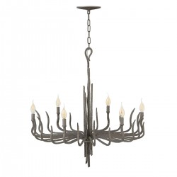 Żyrandol Spyre - 6 źródeł światła - Matowy brąz