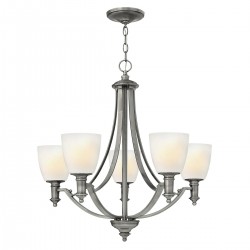 Żyrandol Truman - 5 źródeł światła - Antyczny nikiel