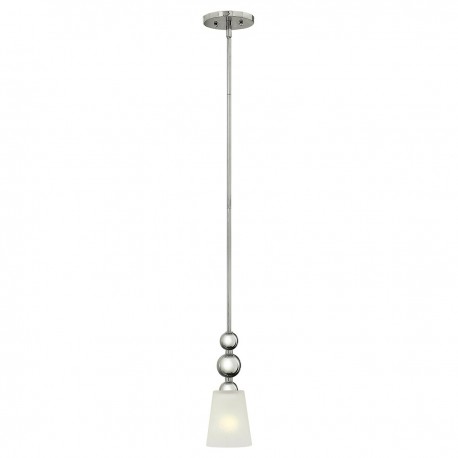 Mała lampa wisząca Zelda - 1 źródło światła - Polerowany nikiel