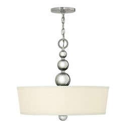 Lampa wisząca Zelda - 3 źródła światła - Polerowany nikiel