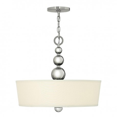 Lampa wisząca Zelda - 3 źródła światła - Polerowany nikiel