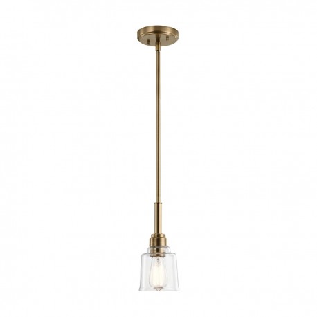 Lampa wisząca Aivian - 1 źródło światła - Postarzany mosiądz