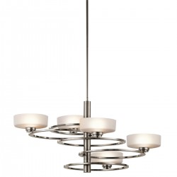 Żyrandol Aleeka - 5 źródeł światła - Pewter