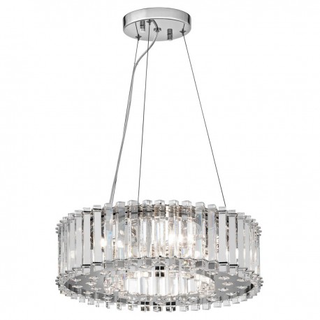 Lampa wisząca Crystal Skye - 6 źródeł światła - Chrom