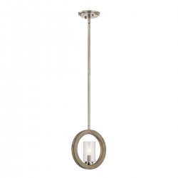 Lampa wisząca / Kinkiet / Półplafon Grand Bank - 1 źródło światła - Postarzana antyczna szarość