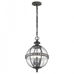 Latarnia wisząca Halleron - 3 źródła światła - Szaro-brązowy