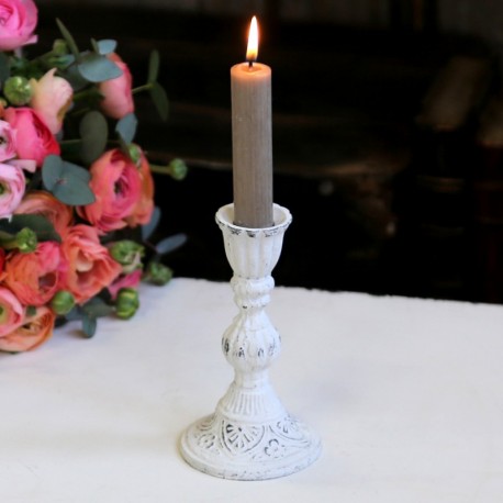 Biały Świecznik Chic Antique 1