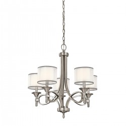 Żyrandol Lacey - 5 źródeł światła - Antyczny pewter