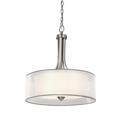 Duża lampa wisząca Lacey - 4 źródła światła - Antyczny pewter