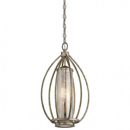 Lampa wisząca Rosalie - 1 źródło światła - Złoty