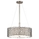Lampa wisząca Silver Coral - 3 źródła światła - Pewter